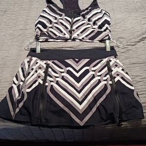 Trina Turk Recreation skort and matching sports bra Medium